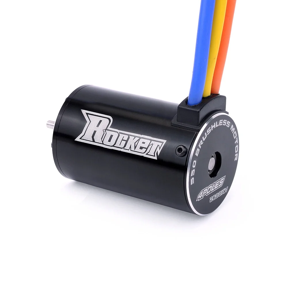 Rocket shaft brushless dc motor engine 550 sensorless motor 120a esc combo for rc high speed car