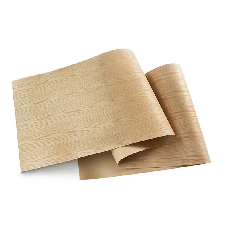 Natural Genuine Veneer Sliced White Oak Furniture Veneer 60x250cm Kraft
