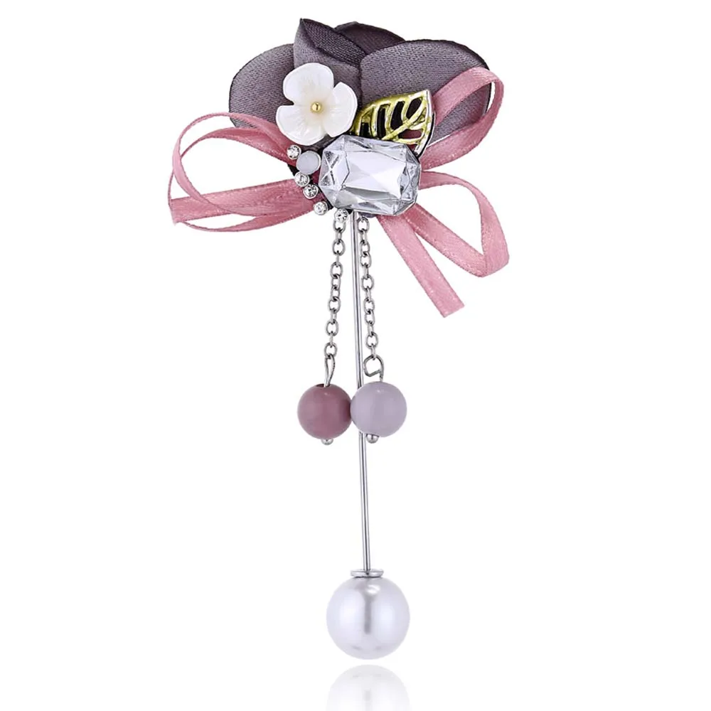 Купить Брошь В Виде Цветка Из Ткани