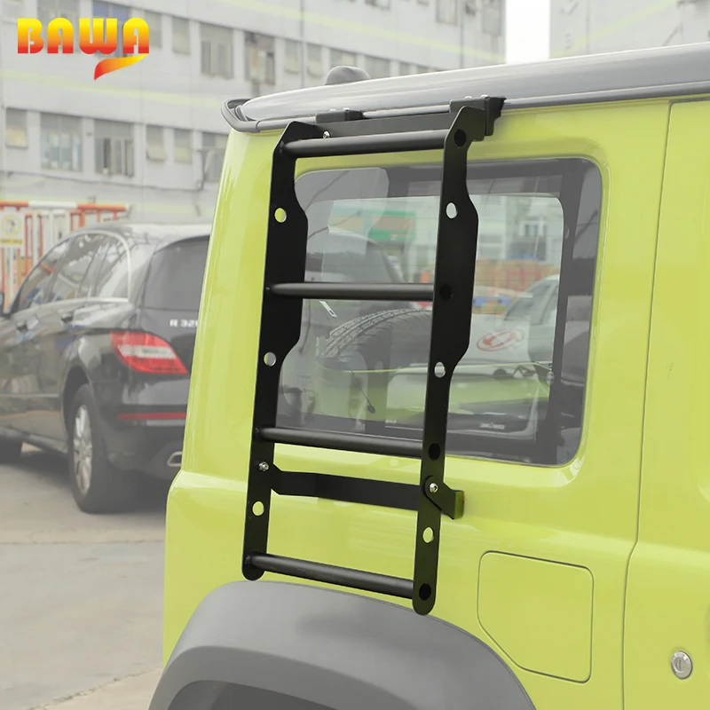 BAWA 후면 윈도우 클라이밍 래더 보호 프레임 (스즈키 짐니 2도어 2019 2020 2021 2022 2023 2024 2025 2026 악세사리)