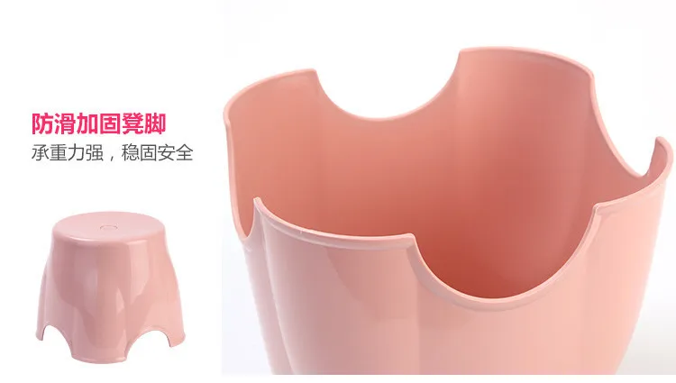 Manufacturers Direct Selling Simple Fashion Thick Shoes Children's Stool Plain Color Stool Plastic round Stool Low Stool