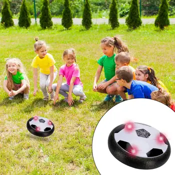 

Kids Air Power Soccer Clear Texture Strong Durable Bright Color LED Light Flashing Indoor Hovering Football Children Gift