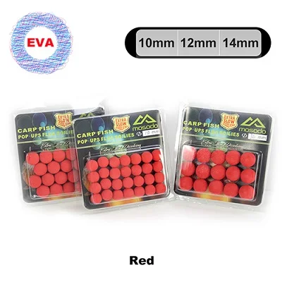 EVA red Mosodo, бусины для ловли карпа, плавающие бусинки, Boilies, EVA, PVA, всплывающие, всплывающие, приманки, приманки, цветные, в одной коробке - Цвет: EVA red