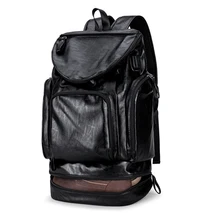 Противоугонный водонепроницаемый рюкзак из искусственной кожи многофункциональный большой емкости модная дорожная сумка с обувью расположение мужская сумка для компьютера