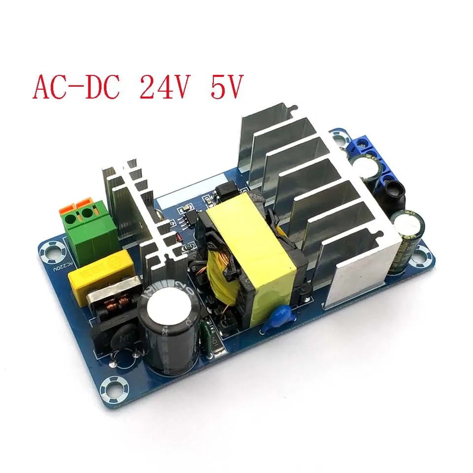 AC DC 24V 4A 5V импульсная плата источника питания модуль с двойным выходом|Запасные
