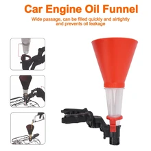 

Engine Oil Filling Set Universal Oil Funnel with Adjustable Width Holding Clamp Multifunctional Pour Oil Tool for Car Repairing