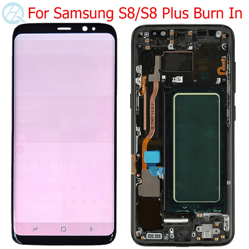 Оригинальный жк дисплей S8 для Samsung Galaxy Plus с рамкой экран G950F G955A сенсорный красные