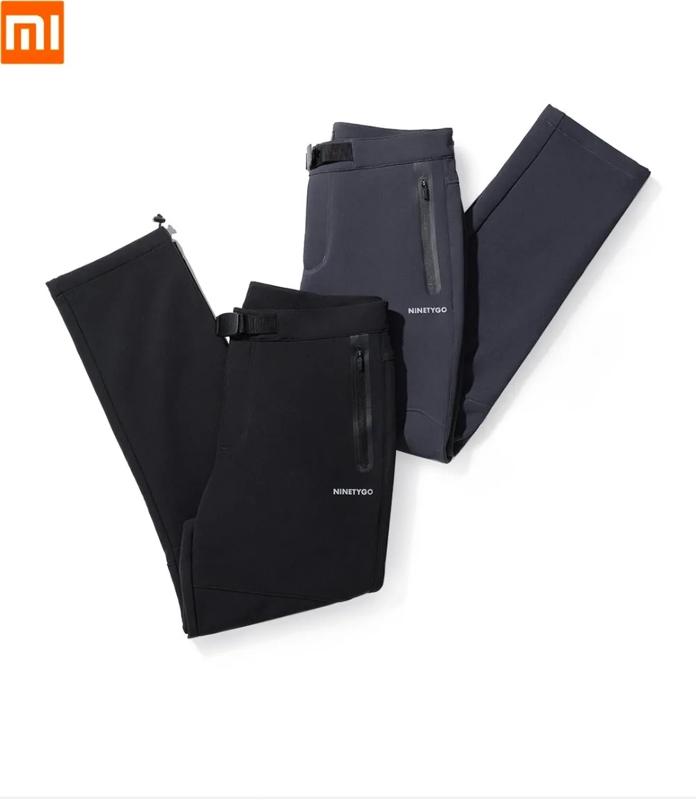  Xiaomi Autumn winter men hard shell composite fleece pants Waterproof Windproof Warm Sports Trouser