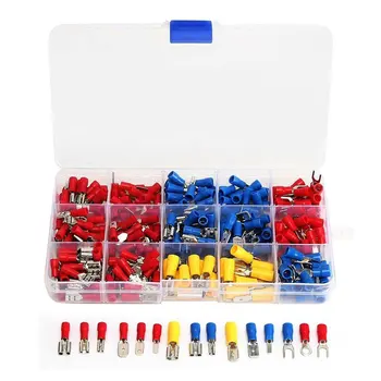 

280Pcs Female Male Insulated Terminals Assorted Crimp Spade Terminal Insulated Electrical Wire Wrap Connector Kit Set