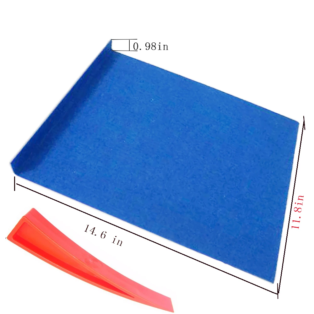 

Paintless Dent Repair Tools Black Window Guard Protect with Felt Paintless Dent Removal Window Curve Wedge for Car Repair