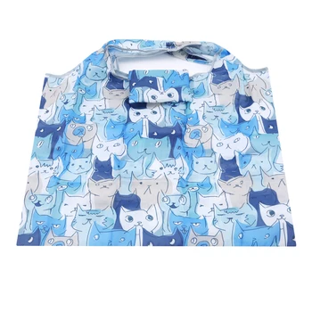 

LKEEP 2020 New Foldable Handy Shopping Bag Reusable Cartoon Tote Pouch Recycle Storage Handbags Home Storage Organization Bag