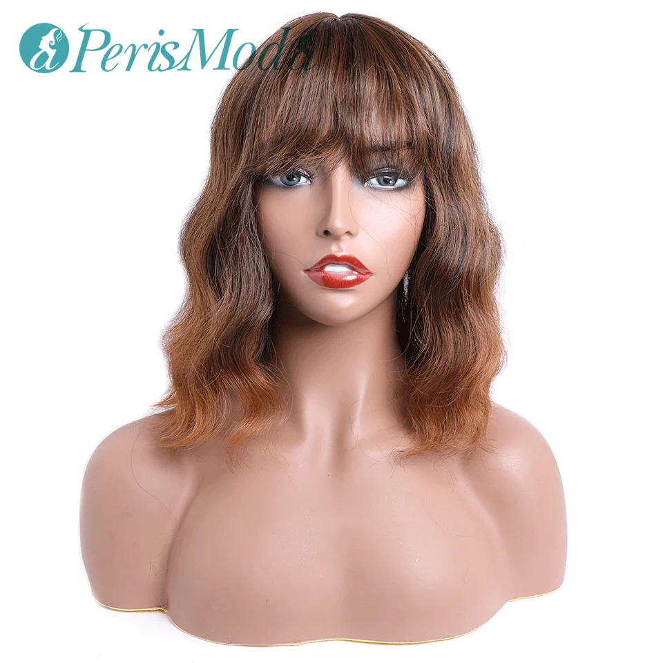 

Cheap Synthetic Wig for Women Middle Part Colorful Short Wavy Fiber Hair Wigs High Temperature Cosplay Synthetic Wigs with Bangs