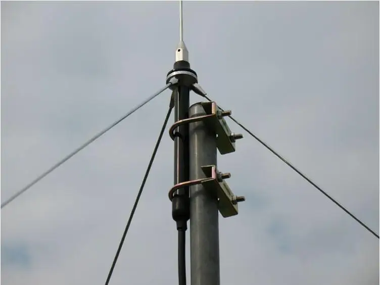 Antena GP De 1/4 De Onda Para Transmisor FM 0.5–30W – Cable 15M, Base Magnética, Potencia Media
