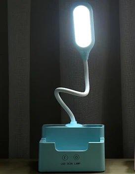 

Rechargeable LED table lamp with fan touch, dimmable table lamp, eye protection, children's reading lamp, pen holder
