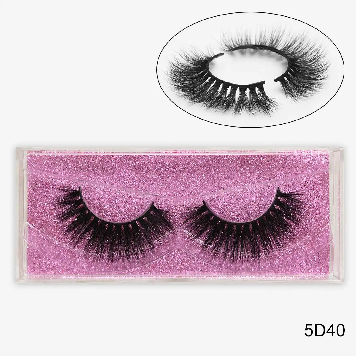 SEXYSHEEP Mink Lashes 3D Mink Eyelashes Cruelty free Lashes Handmade Reusable Natural Eyelashes False Lashes Makeup - Цвет: 5D40