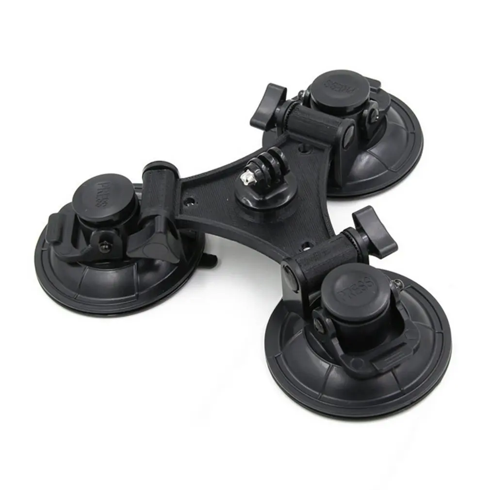 

Triple Suction Pad Car Glass Window Mount Camera Support Holder Stand 360 Degree Rotate Cameras Accessories