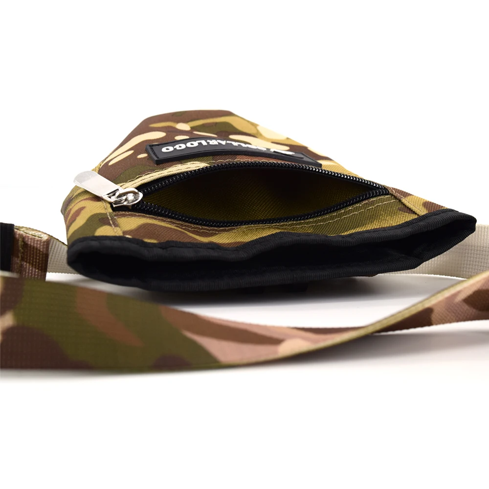 New Design Waterproof Camouflage Oxford Fabric Built-in Magnetic Buckle Pet Dog Treat Training Pouch Bag Waist Shoulder Strap