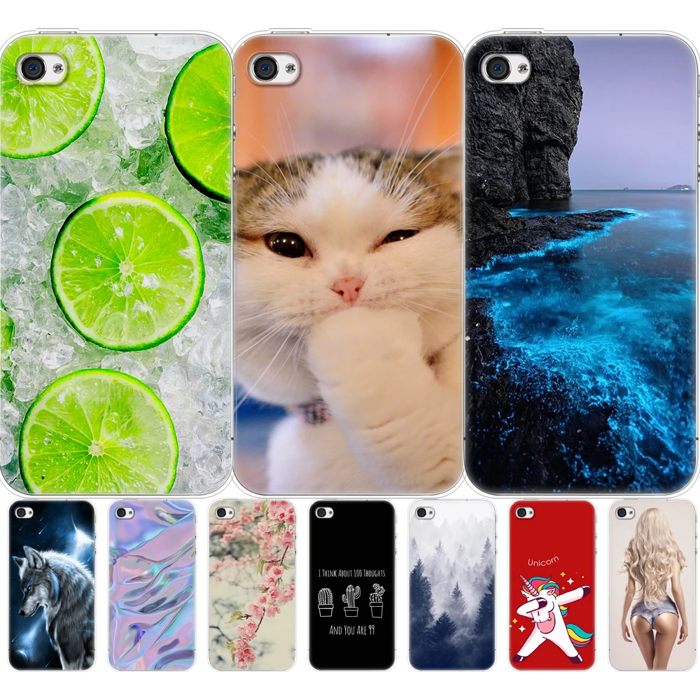 Custodia Morbida Per Iphone 5S 5S Se 2020 Custodia Cover In Silicone Per Apple Iphone 6S Plus Borsa Funda Coque Etui Paraurti Pittura