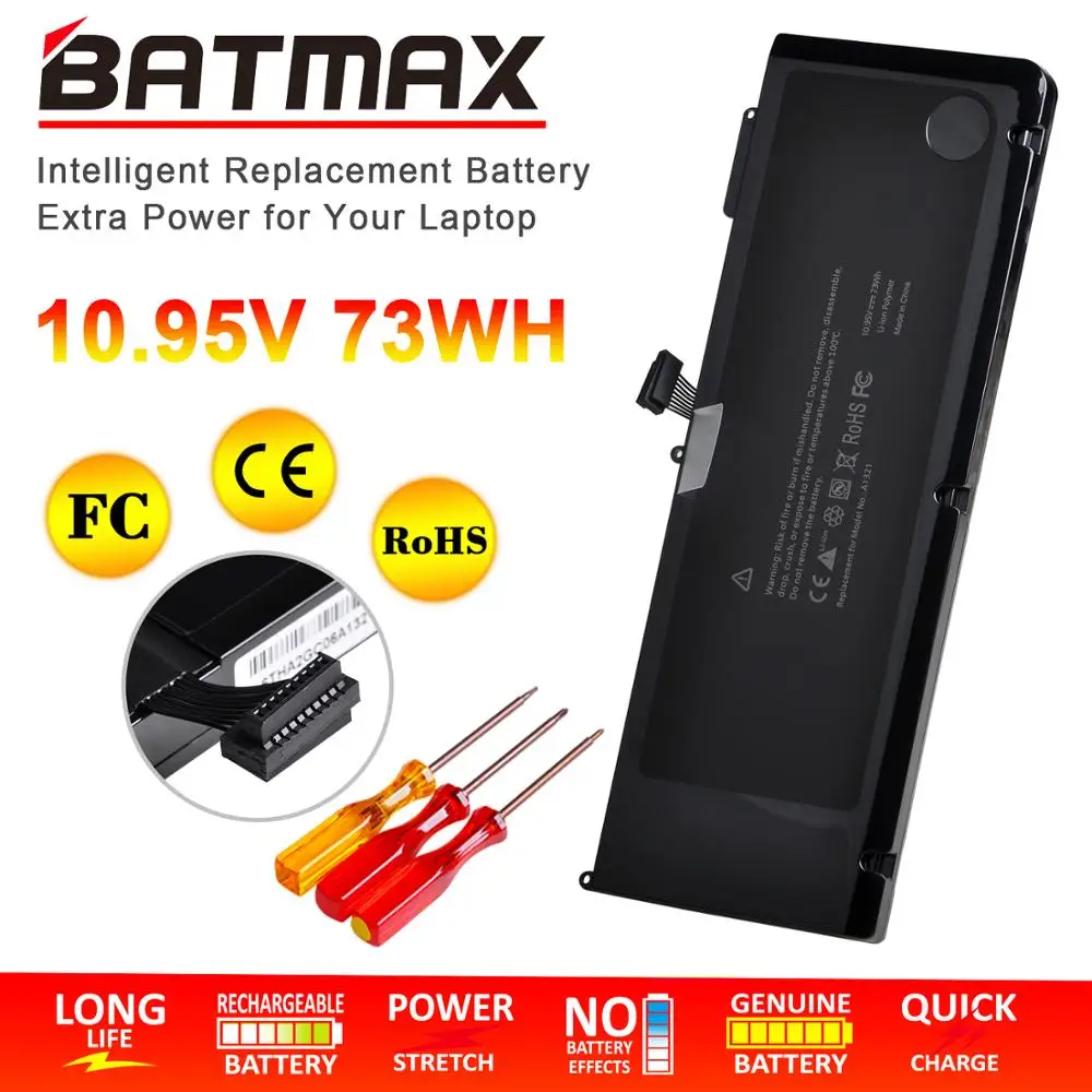 

New 10.95V 73Wh A1321 Laptop Battery for MacBook Pro 15 inch A1286 (only for 2009 2010 Version),fit MB985 MB986J/A MC118 MB986