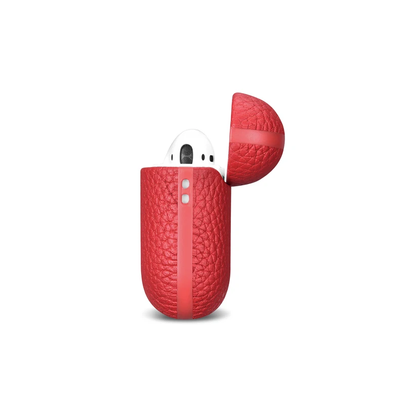 Чехол из натуральной кожи для AirPods 2 Bluetooth беспроводной чехол для наушников Роскошный чехол для Apple AirPods 1 2 защитный чехол