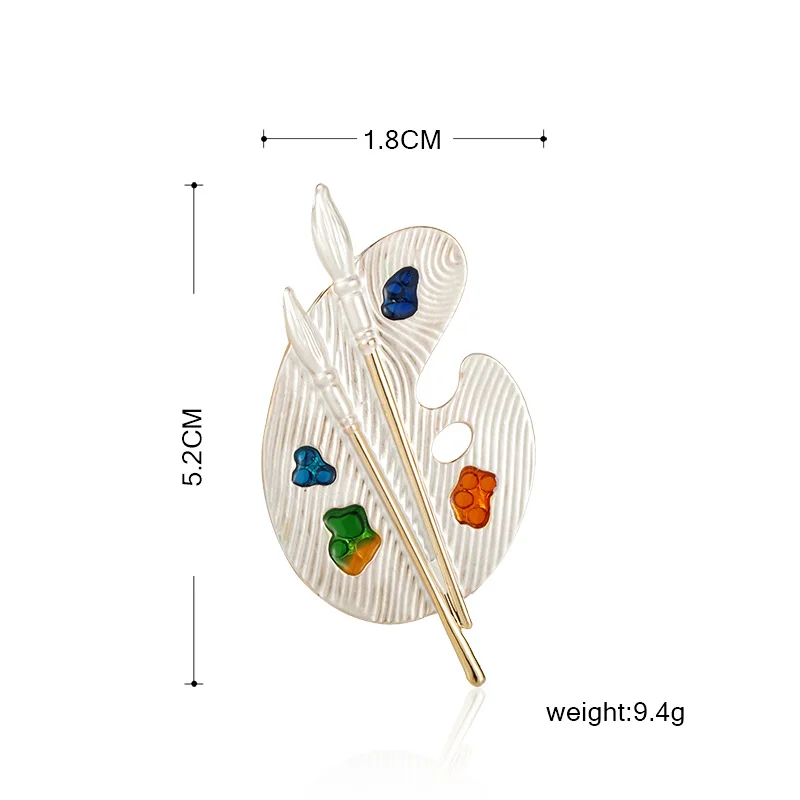 Funmor новая палитра декоративная брошь сплав Эмаль Булавка для женщин принадлежности художника живопись работа украшения Лацкан шляпа сумка Bijoux