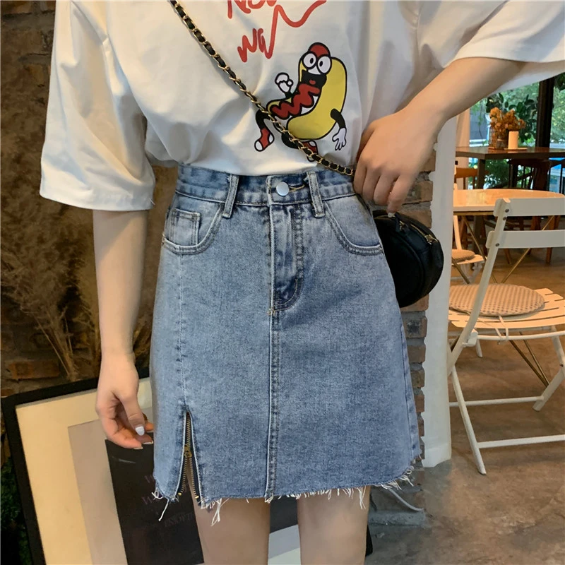 womens tall denim skirt