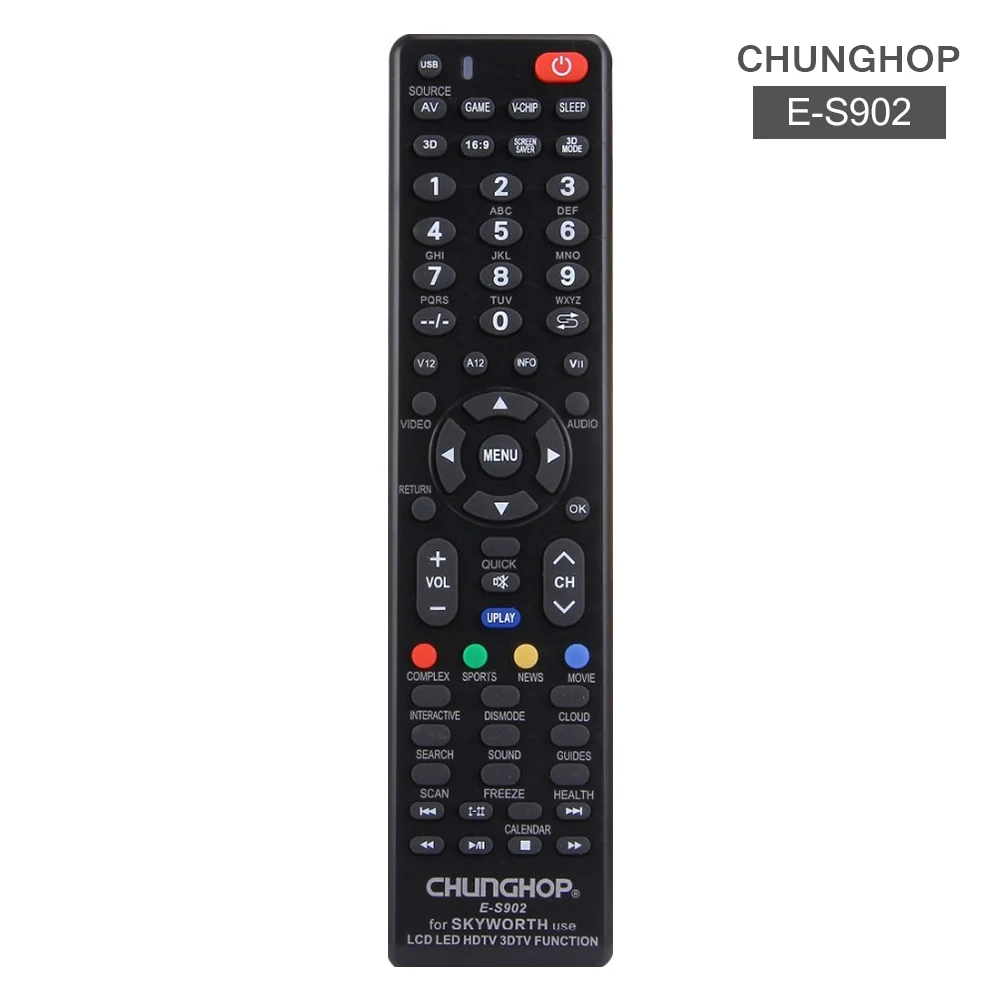 

Universal Smart TV Remote Control No Programming Needed For SKYWORTH E-S902