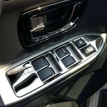 

Car modification Car accessories Stainless Inner Window Switch Panel Cover Trims For Mitsubishi Pajero V93 V97