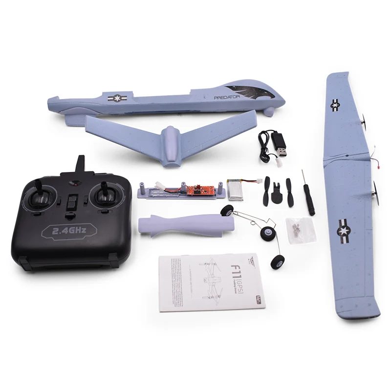 RC Airplane Plane Z51 20 Mins Flight Time Gliders 2.4G aeromodelo with LED Hand Throwing Wingspan Foam Plane Toys Kids Gifts