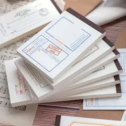 Bloc notes déchirable de la série belwie palace, papeterie rétro en papier, fournitures scolaires, accessoires de décoration de bureau, 50 feuilles/paquet 