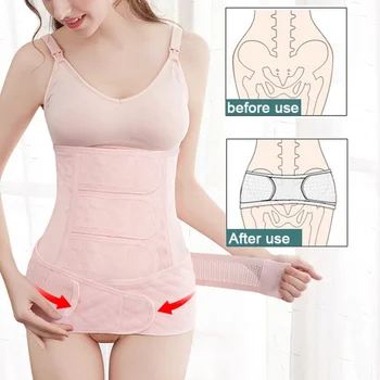 

2 Pieces/Set bandage Pregnancy Belt Postpartum Abdomen Postpartum Belly Band Pregnant Women pure cotton belly belt new