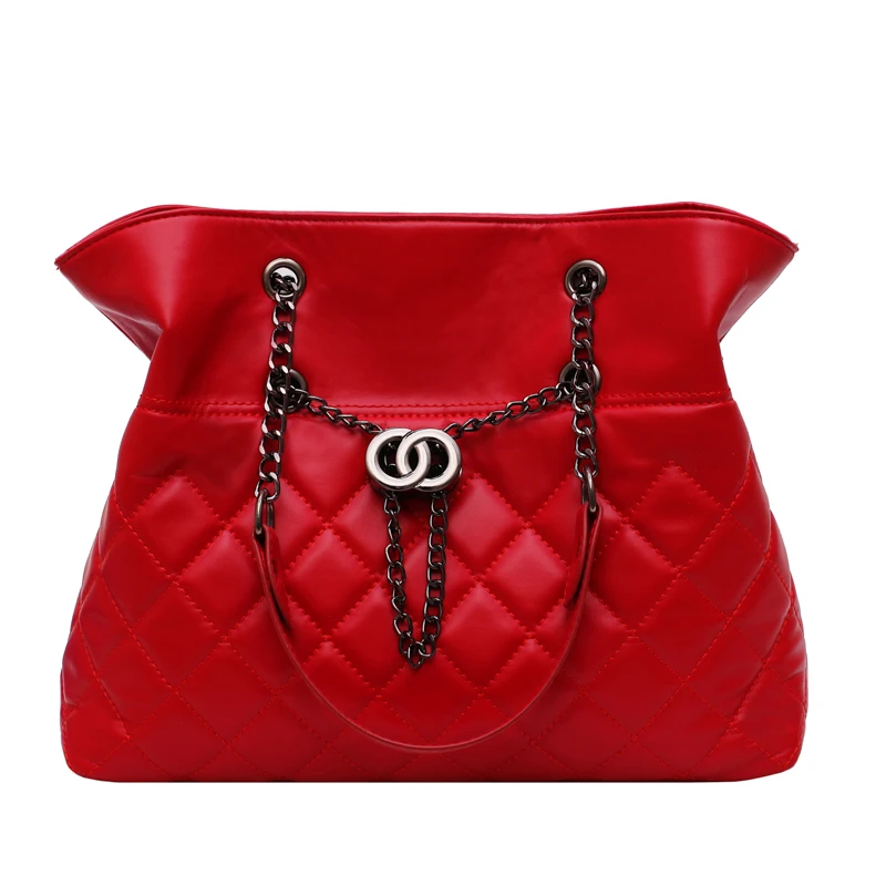 

2019 new Women Diamond Lattice Shoulder Bags Fashion Casual Crossbody Bag PU Leather Large Capacity Handbag Messenger Bags