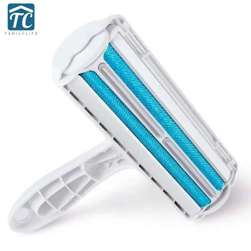 Rodillo eliminador de pelusas para mascotas, rodillo eliminador de pelo para perros y gatos, cepillo de Limpieza del cabello para ropa, autolimpieza, rodillo bidireccional