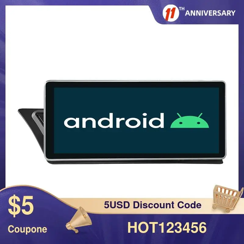 

For Audi A4 B8 2009-2015 Android 9.0 4GB+64G Car Multimedia Player Car Stereo Auto GPS Navigation Radio Head unit 1080P IPS 2.5D