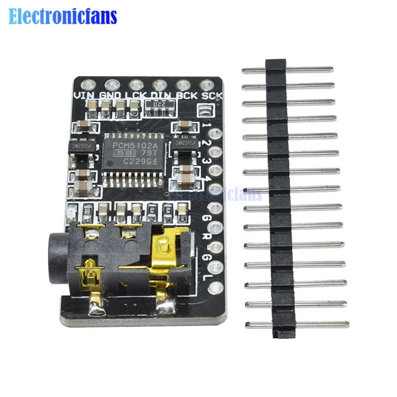 PCM5102 PCM5102A декодер DAC плата I2S IIC интерфейс GY-PCM5102 I2S плеер модуль аудио плата для Raspberry Pi pHAT звуковая карта