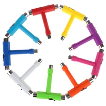 Профессиональный Универсальный Т-образный инструмент для скейтборда, отвертка, многофункциональный инструмент для скейтборда