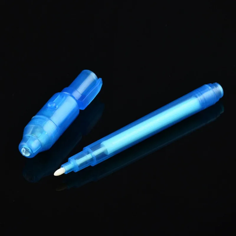 2 в 1 креативная Волшебная УФ-световая ручка с невидимыми чернилами забавная маркерная ручка для детей, подарок для студентов, новинка, ручка-хайлайтер