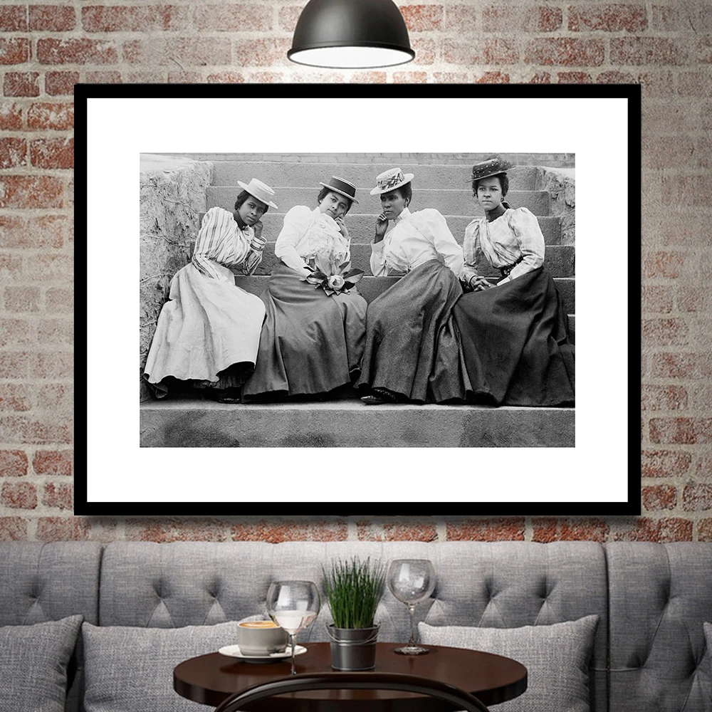 African American Women Atlanta University c1900. Restored and Enlarged Archival Photo Reprint. Wall Decor Art Print | Дом и сад