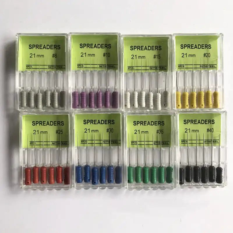 1パック歯科ニチ峠スプレッダーため根管充填遠藤nitifles歯科handuseニッケルtitainium 歯科根管ファイル Aliexpress