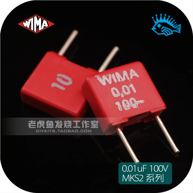 10pcs Original new German film capacitor WIMA 0.01uF 10nF 103 100V MKS2 series | Электроника