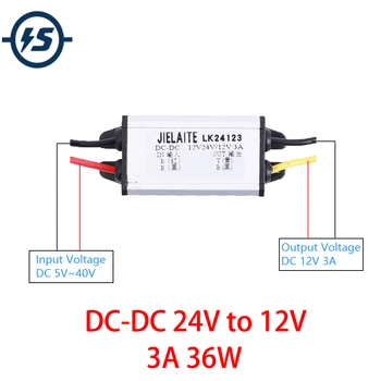 

DC-DC 24V to 12V 3A 36W Step Down Power Supply Module IP68 Waterproof Buck Conveter Voltage Conveter
