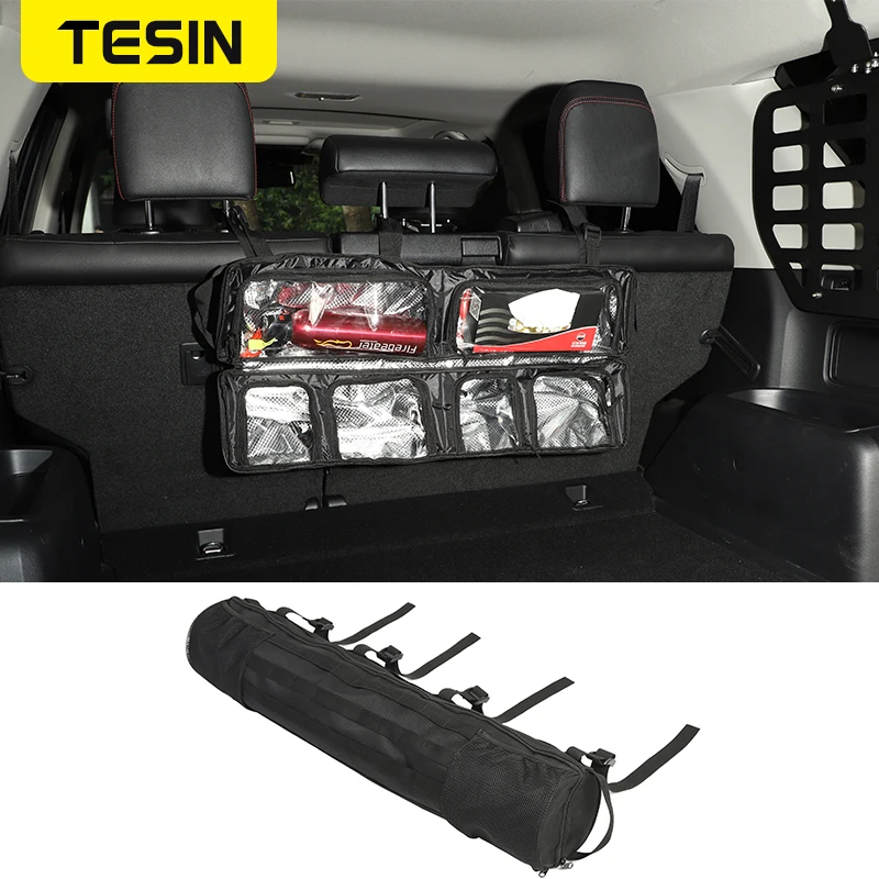 TESIN Stowing Tidying For Jeep Wrangler TJ JK JL Multifunction Roll Bar Storage Bag Pocket Tool Organizer Black For Jeep All Car