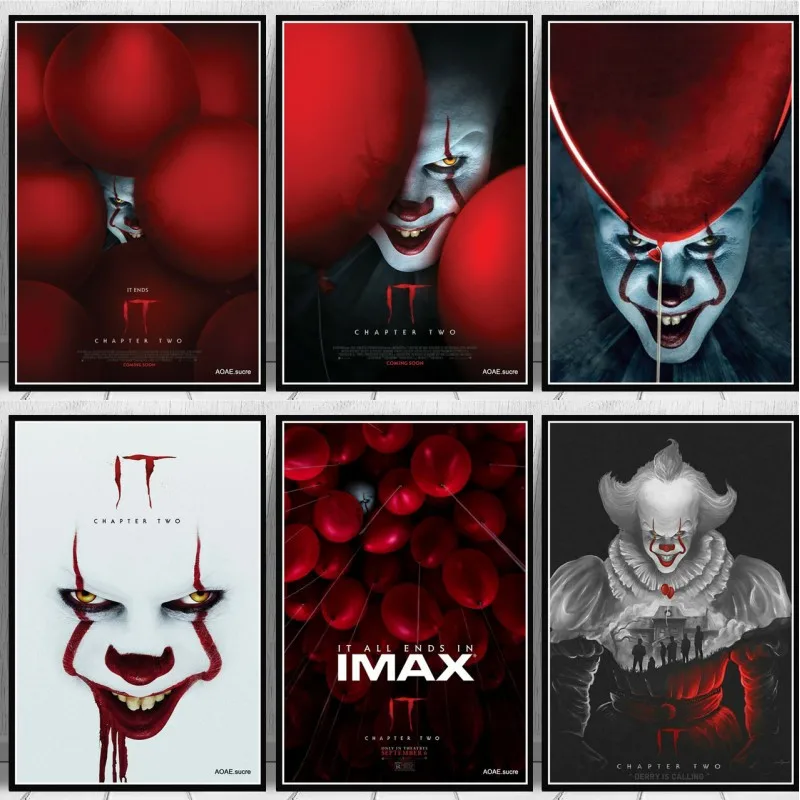 Страницы 2 Pennywise фильм ужасов II плакат картина печать на холсте для домашнего
