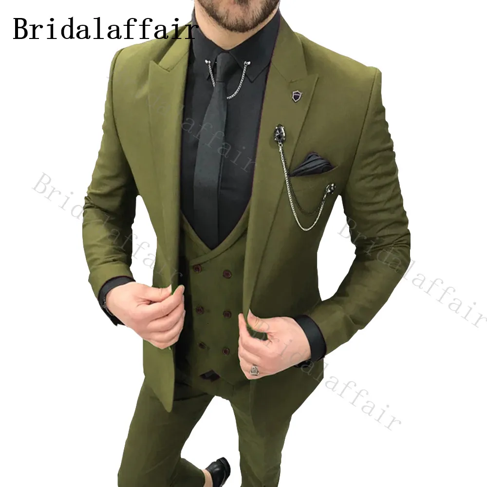 

Bridalaffair, ярко-зеленые мужские костюмы для мужчин, Новое поступление, лучшие мужские повседневные брифы из 3 предметов
