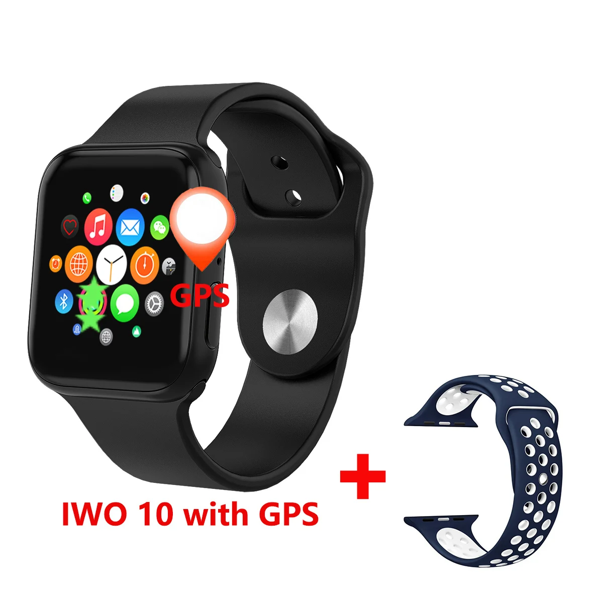 3 44 мм IWO 10 умные часы Bluetooth IWO 9 серия 4 gps Inteligente Brinde умные часы Android для IOS обновление IWO 8 Прямая поставка - Цвет: 3