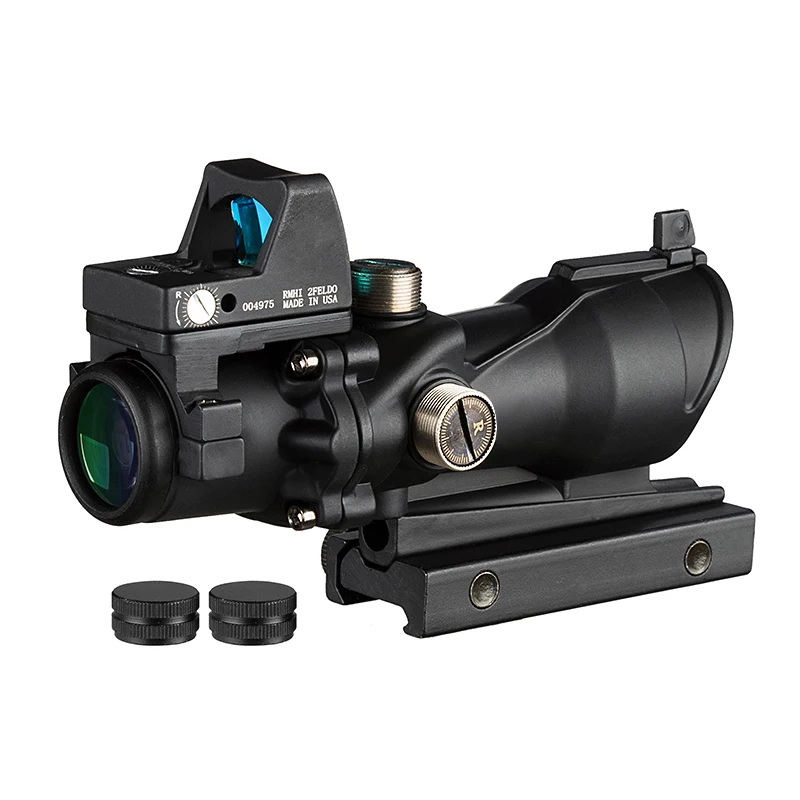 Trijicon ACOG 4x32 оптический прицел для охоты охотничий Airsoft с доктера Mini черный