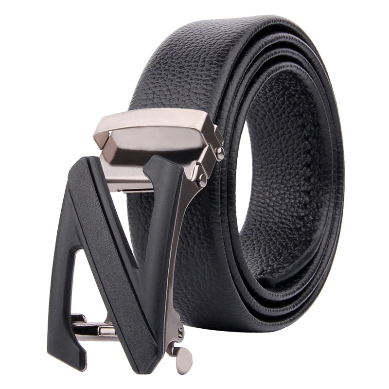 Cinturones de cuero con letras para hombre, correa de cintura de lujo con letras Z I, hebilla automática, pretina de alta calidad, novedad de 2021| Cinturones de hombre| - AliExpress
