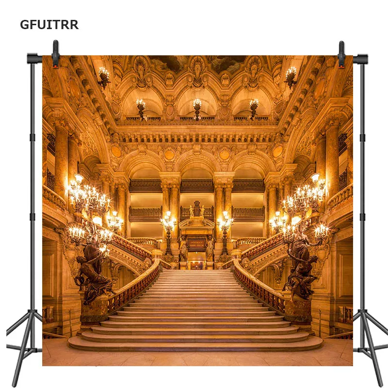 GFUITRR Красота и зверь замок фон для фотосъемки на день рождения свадебных фото
