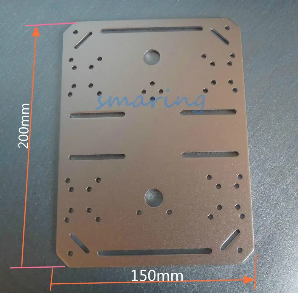200x150mm Wheel Robot Smart Car Chassis With Speed Encoder 2 Wheel Drive Car For DIY Kit Educational Teaching Tool