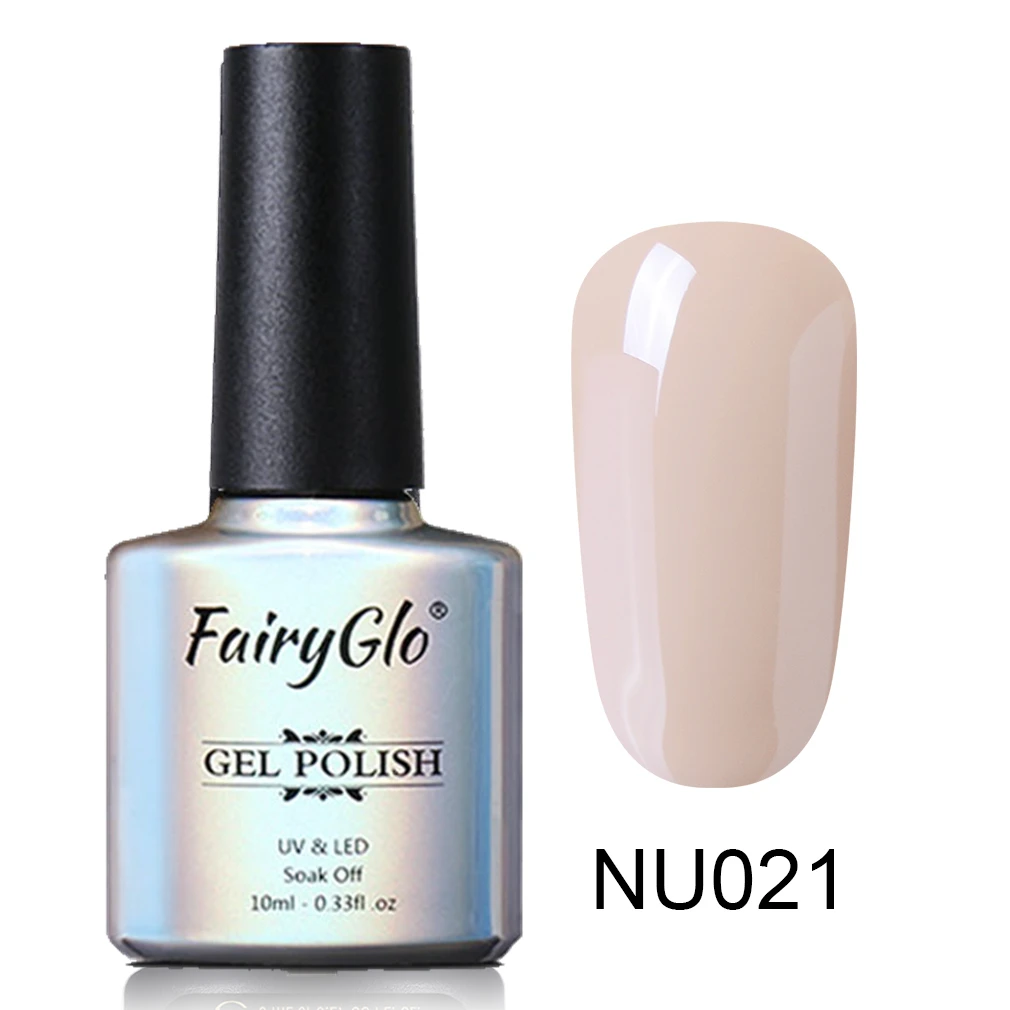 NU021 FairyGlo 10 мл Платиновый Гель-лак для ногтей впитывающий блеск Гибридный лак Полупостоянный эмалированный лак для нейл-арта Маникюр для гелей - Цвет: NU021
